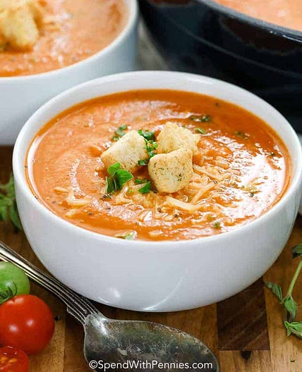 Homemade Tomato Soup (Fresh Tomatoes)