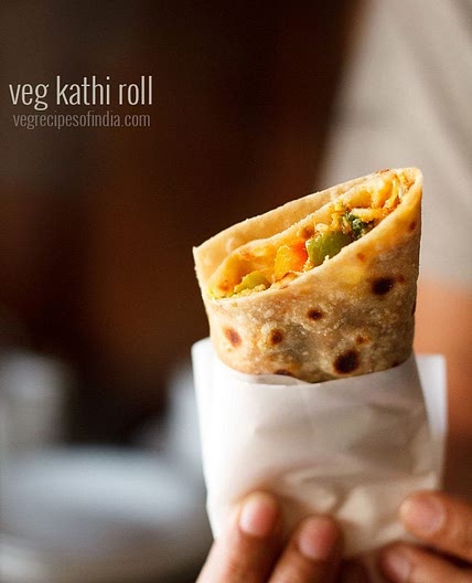Kathi Roll | How to make Veg Kathi Roll