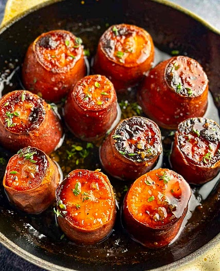 Fondant Sweet Potatoes with Maple-Thyme Glaze