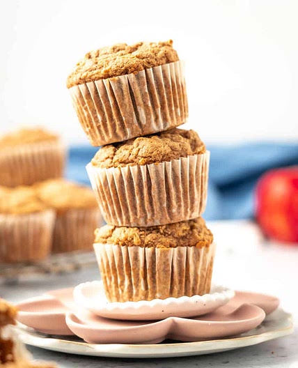 Fresh Apple Ginger Muffins