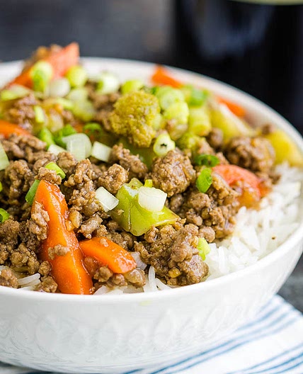 Ground Beef Teriyaki Bowl