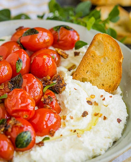 Whipped Feta with Blistered Tomatoes