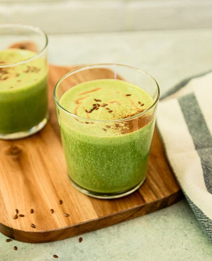 Peanut Butter Vanilla Green Smoothie
