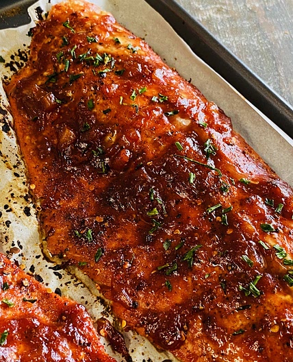 Pineapple Sriracha Salmon
