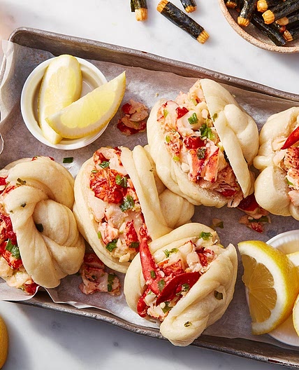 Ginger Scallion Lobster Baos