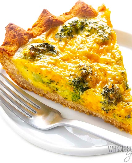Keto Quiche: Broccoli Cheddar Quiche Recipe
