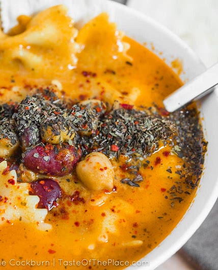 Afghan Noodle Soup, also known as Aush