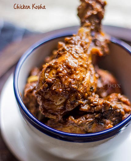 Chicken Kosha/Bengali style Spicy Chicken Curry