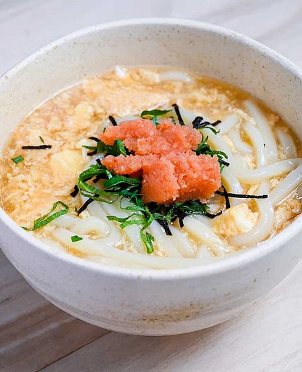 Mentaiko Udon (Cod Roe Ankake Udon)