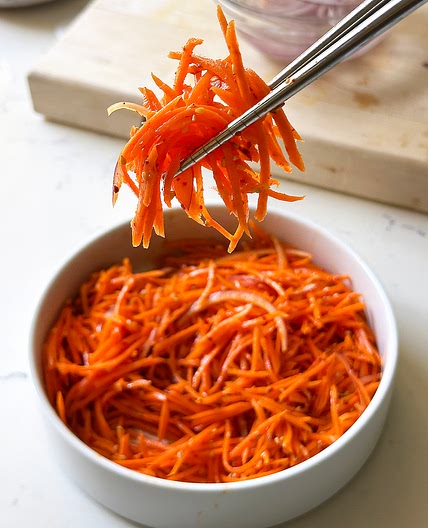 Spicy Korean Carrot Salad Recipe