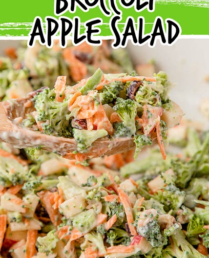 QUICK AND CREAMY BROCCOLI APPLE SALAD RECIPE