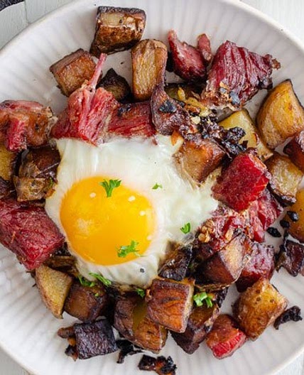 Grilled Corned Beef Hash