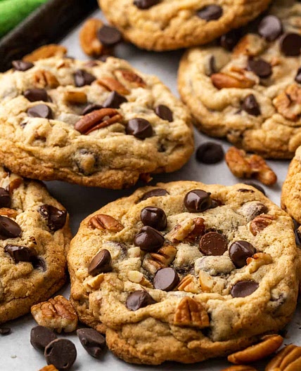 Gluten Free Chocolate Chip Cookies with Pecans