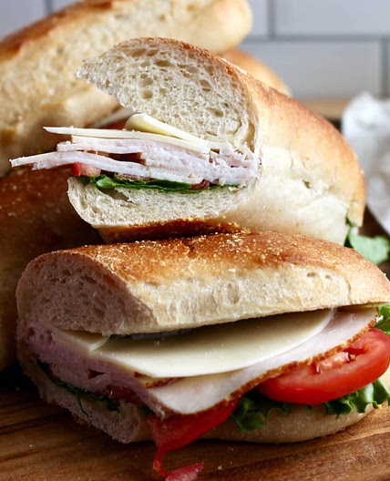 Sourdough Hoagie Rolls