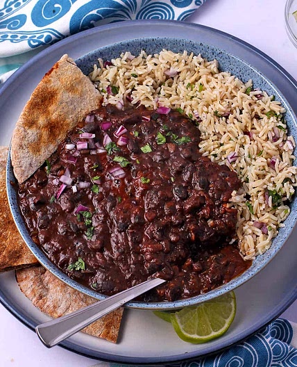 Creamy Vegan Black Bean Curry (Instant Pot or Stovetop)
