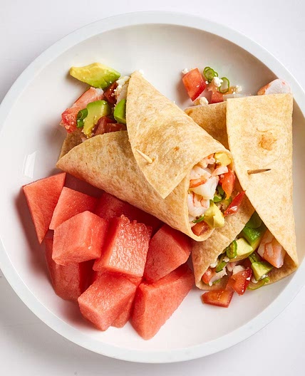 Shrimp, Avocado & Feta Wrap