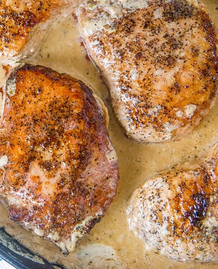 Creamy Ranch Pork Chops