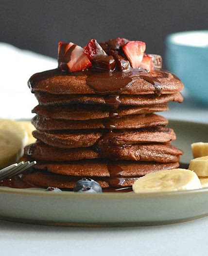 Nutty Choco-Nana Paleo Pancakes