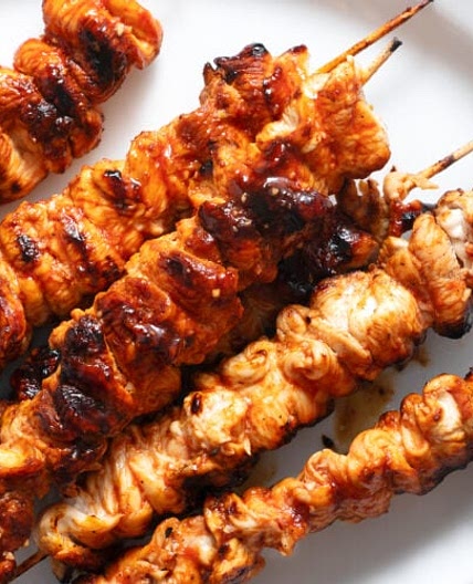 Chipotle Honey Chicken Skewers
