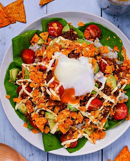 Okinawa Taco Rice And Cheese (Cafe Style)