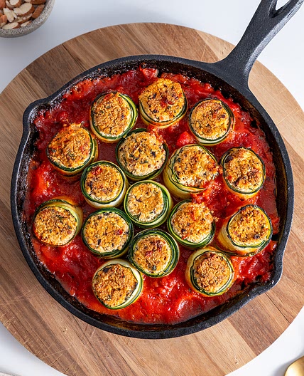Mediterranean Zucchini Roll Ups