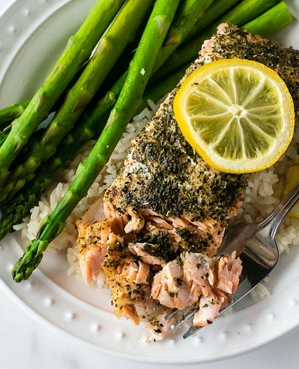 Easy Baked Herb Crusted Salmon