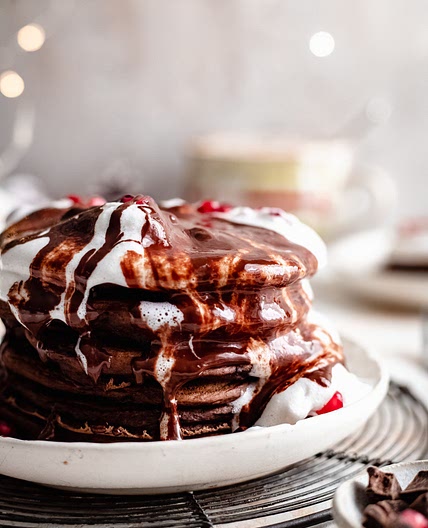 Vegan Chocolate Pancakes Recipe (Gluten Free!)