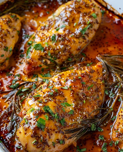 Easy Baked Honey Dijon Chicken