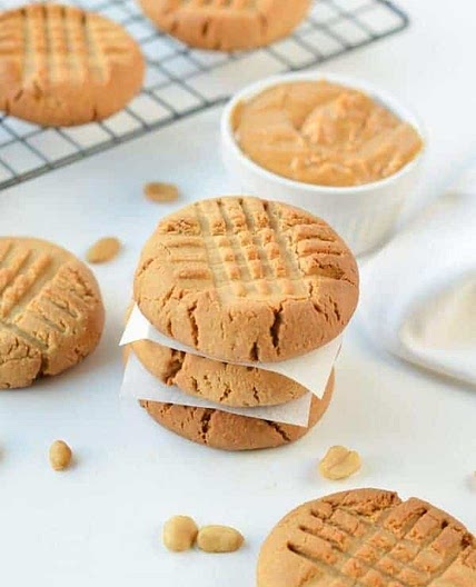 3-Ingredient Vegan Peanut Butter Cookies