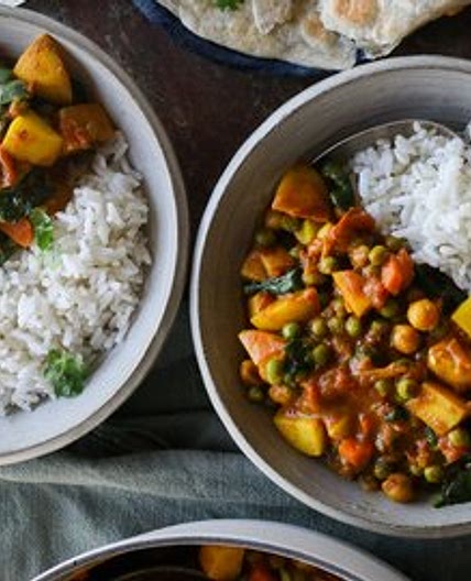 Potato & Spinach Curry