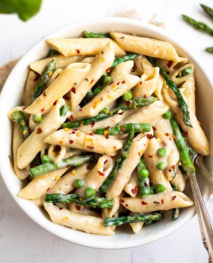 Instant Pot Lemon Asparagus Pasta