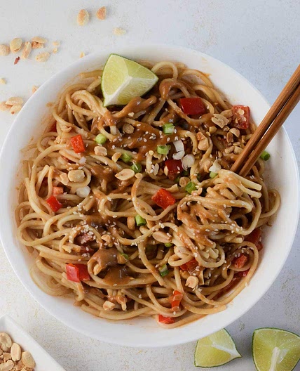 Japanese Miso Peanut Noodles (15 Minutes)