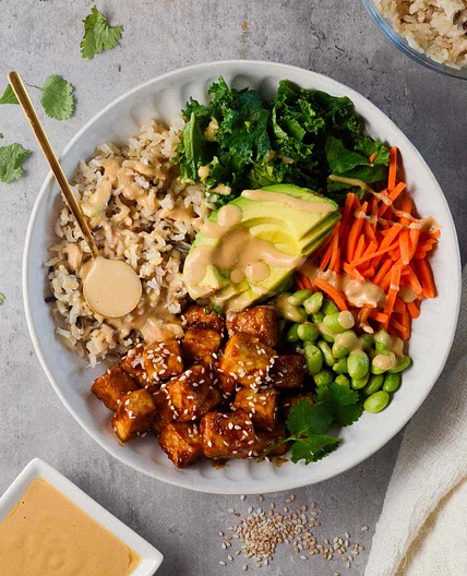 Asian Tofu Buddha Bowl