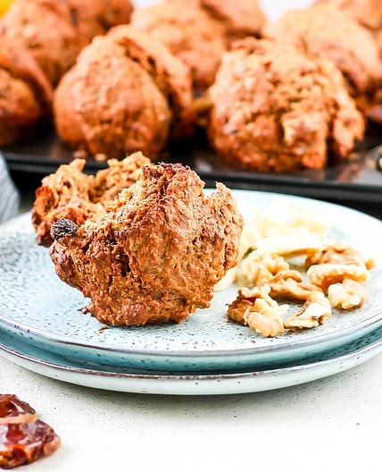 Easy Banana Bran Muffins without sugar