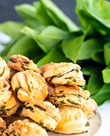 Hungarian Wild Garlic scones (Pogácsa)