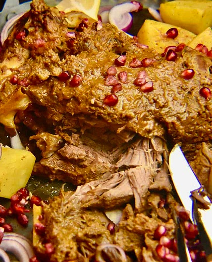 Roast Leg Of Goat (Raan)