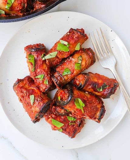 Vegan Eggplant Rollatini