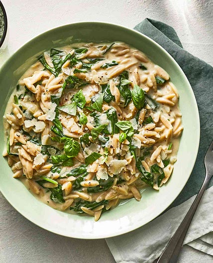 Creamy Spinach Orzo