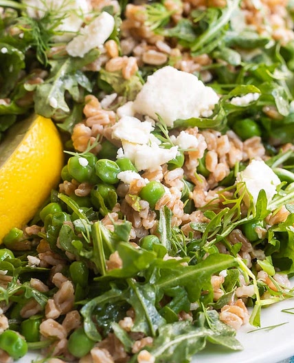 Farro Salad with Peas and Feta