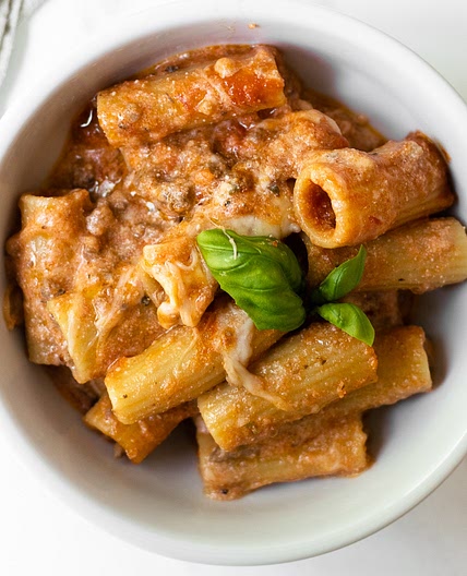 Really Good Three Cheese Baked Ziti