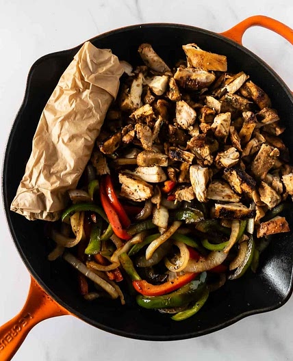 Skillet Chicken Fajitas