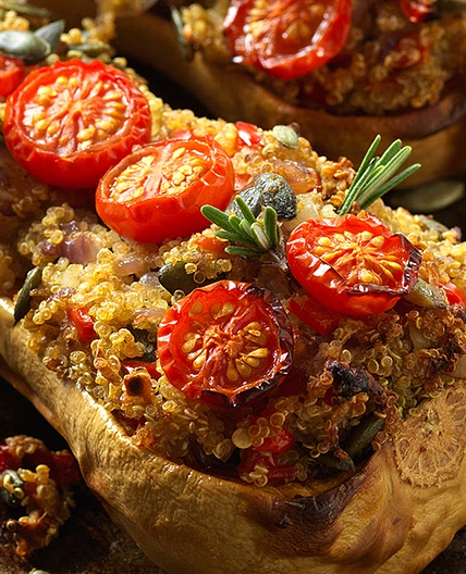Quinoa stuffed butternut squash