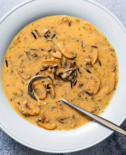 Wild Rice and Mushroom Soup