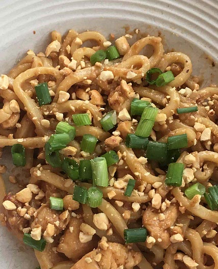 Udon Peanut Butter Noodles