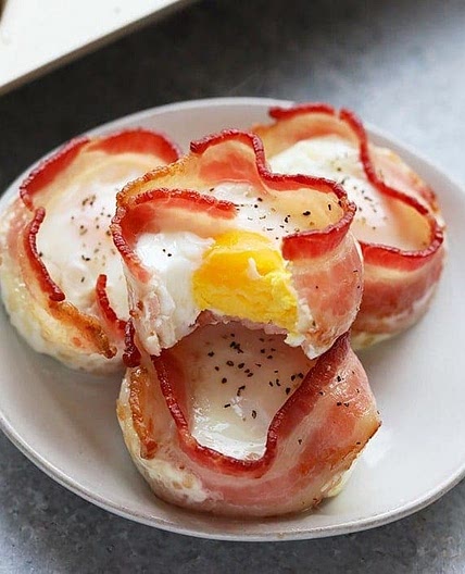 Bacon Wrapped Egg Cups