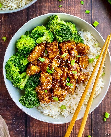 Air Fryer Teriyaki Tofu