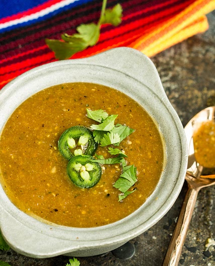 AUTHENTIC ROASTED TOMATILLO SALSA VERDE