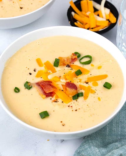 Instant Pot Loaded Cauliflower Soup Recipe