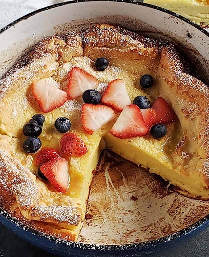 Sourdough Discard Dutch Baby or German Pancake