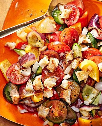 Gazpacho Salad with Croutons